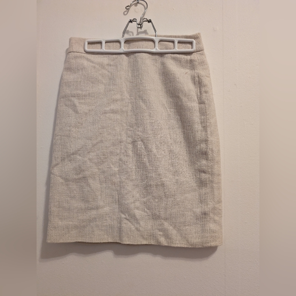 J crew linen blend skirt